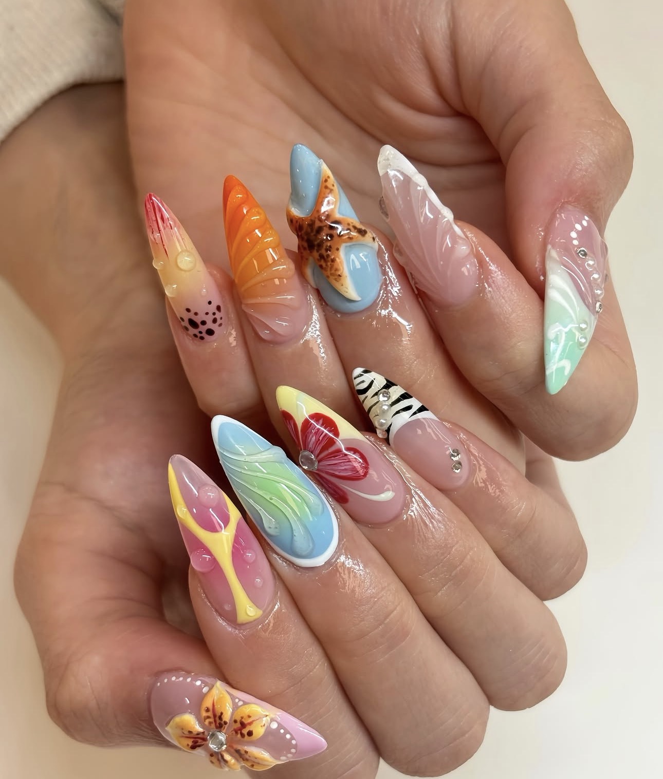 Nail Talk and Spa nail work in Hilton Head Island, South Carolina
